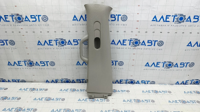 Center pillar trim upper belt left Chrysler Pacifica 17- gray with handle, scratches, abrasions