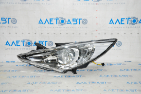 Headlight front left bare Hyundai Sonata 11-15 white reflector