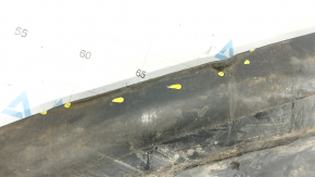 Rear right underbody protection Mercedes GLS-class X166 13-19 worn, cracks, tears
