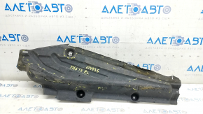 Rear left underbody protection Mercedes GLS-class X166 13-19 worn, cracks, tears