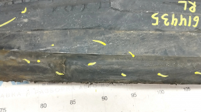 Rear left underbody protection Mercedes GLS-class X166 13-19 worn, cracks, tears