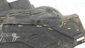 Rear left underbody protection Mercedes GLS-class X166 13-19 worn, cracks, tears