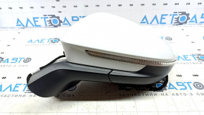 Side mirror left Volkswagen ID.4 21-23 white, turn signal, backlight, heating, BSM, 12+2 pins