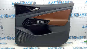 Door trim card front right Volkswagen ID.4 21-23 black with brown leather, for dry cleaning