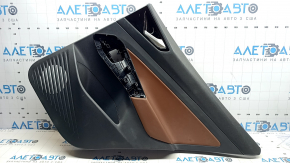 Door trim card rear right Volkswagen ID.4 21-23 black with brown leather, for dry cleaning, scratches