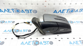 Side mirror left Mercedes GLS-class X166 13-19 10+10+1 pins, turn signal, heating, auto-dimming, BSM, camera, silver, sand, chips