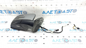 Side mirror right Mercedes GLS-class X166 13-19 10+8+1 pins, turn signal, heating, BSM, camera, silver, scratches