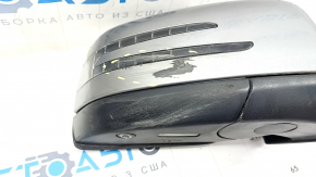 Side mirror right Mercedes GLS-class X166 13-19 10+8+1 pins, turn signal, heating, BSM, camera, silver, scratches
