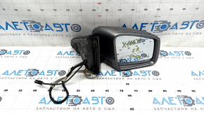 Side mirror right Mercedes GLS-class X166 13-19 10+8+1 pins, turn signal, heating, BSM, camera, silver, scratches