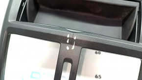 Rear center console trim Mercedes GLS-class X166 13-19 black, with box pockets, with cigarette lighter, crack