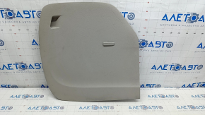 Lower left arch trim Chrysler Pacifica 17-21 central part under spare tire, gray, scratches, plastic turned white, needs dry cleaning, broken fastening