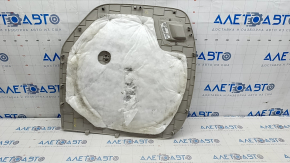 Lower left arch trim Chrysler Pacifica 17-21 central part under spare tire, gray, scratches, plastic turned white, needs dry cleaning, broken fastening