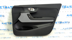 Door trim card front right Polestar 2 21- black plastic, armrest black cloth, insert black cloth, needs cleaning, scratches, broken fastening