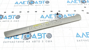 Door sill trim outer front left Mercedes GLS-class X166 13-19 chrome with backlight, scratches