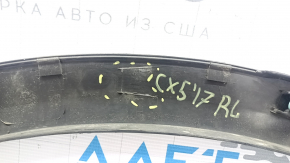 Rear left wing arch trim Mazda CX-5 17- structure, broken fasteners, scratches