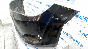 Bare front bumper Chrysler Pacifica 17-20 under fog lights without parking sensors, black, scratches, dents, broken fasteners