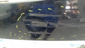 Bare front bumper Chrysler Pacifica 17-20 under fog lights without parking sensors, black, scratches, dents, broken fasteners