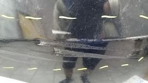 Bare front bumper Chrysler Pacifica 17-20 under fog lights without parking sensors, black, scratches, dents, broken fasteners