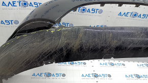 Bare front bumper Chrysler Pacifica 17-20 under fog lights without parking sensors, black, scratches, dents, broken fasteners