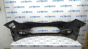 Bare front bumper Chrysler Pacifica 17-20 under fog lights without parking sensors, black, scratches, dents, broken fasteners