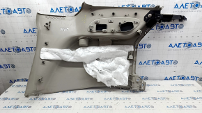 Arch trim lower left Chrysler Pacifica 17- front part under the curtain, gray, scratches, abrasions, broken fastener, for dry cleaning