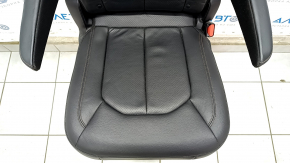 Rear row of seats 2 row right Chrysler Pacifica 17-20 manual, leather black brown stitching, scratches on the back