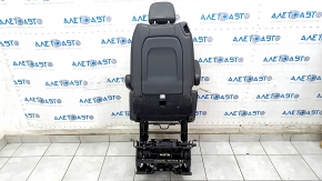 Rear row of seats 2 row right Chrysler Pacifica 17-20 manual, leather black brown stitching, scratches on the back
