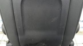 Rear row of seats 2nd row left Chrysler Pacifica 17-20 manual, leather black brown stitching, scratches on the back, tears in the leather, needs cleaning