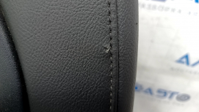 Rear row of seats 2nd row left Chrysler Pacifica 17-20 manual, leather black brown stitching, scratches on the back, tears in the leather, needs cleaning