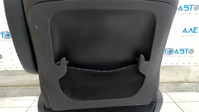 Chrysler Pacifica 17-20 passenger seat with airbag, black leather, brown stitching, mechanical, heated, scratches on the pad
