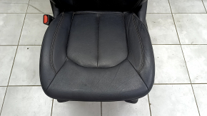 Driver's seat Chrysler Pacifica 17-20 with airbag, leather black, brown stitching, electric, heated, memory, scratches on linings
