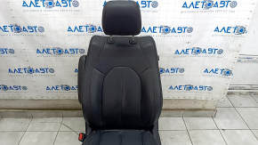 Driver's seat Chrysler Pacifica 17-20 with airbag, leather black, brown stitching, electric, heated, memory, scratches on linings