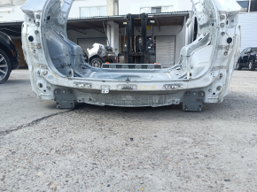 Rear panel Mazda CX-5 17- assembled 2 parts under BSM, on the body, white