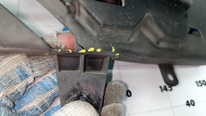 Chrysler Pacifica 17-20 front bumper absorber is dented, fasteners are broken