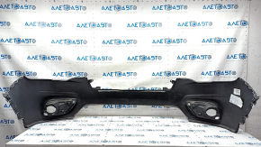 Front bumper bare upper part Jeep Cherokee KL 19-21 without parking sensors, without plug towing hook, silver