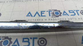 Chrysler Pacifica 17 rear bumper molding - chrome, scratches, crack in mount