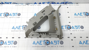 Front window trim left Chrysler Pacifica 17- gray