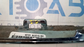 Chrysler Pacifica 17 rear bumper molding - chrome, scratches, crack in mount