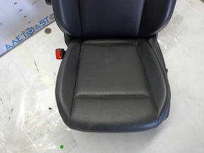 Driver's seat Volkswagen ID.4 21-23 without airbag, electric, heated, memory, black leather, driftwood, electrics not working, cracks in leather