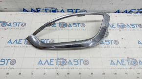Front bumper grille frame left Chrysler Pacifica 17-20 chrome, sand, bumps