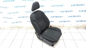 Passenger seat Nissan Rogue 23 without airbag, mechanical, cloth black US built, for dry cleaning, rusty at the bottom