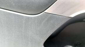 Door trim card front left Jeep Cherokee KL 19- black with black insert leather, armrest leather, scratches