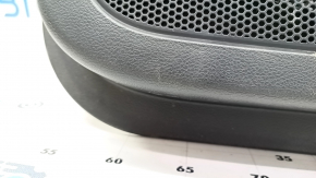 Door trim card front right Jeep Cherokee KL 19 - black with black insert leather, armrest leather, scuffs, scratches
