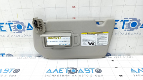 Left visor Nissan Rogue 21-23 gray, without hook, for cleaning