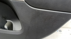 Door trim card rear right Jeep Cherokee KL 19 - black with black insert leather, armrest leather, scratches, abrasions