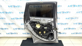 Door assembly rear left Jeep Cherokee KL 14- silver PSC, dents, bumps