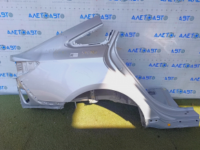 Quarter wing rear right Hyundai Sonata 15-19 silver, sawed off, pokes