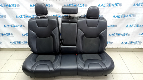 Rear row of seats 2nd row Jeep Cherokee KL 19 - leather black, perforation, for cleaning