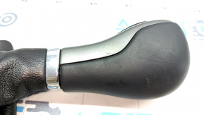 Gear knob Jeep Cherokee KL 19-23 black, leather, dents