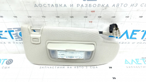 Right visor Ford Fusion mk5 17-20 light gray, without hook, with backlight